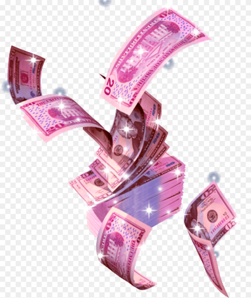 Pink Pinktheme Pinkaesthetic Aesthetic Money Sparkles Aesthetic Money Gif Png