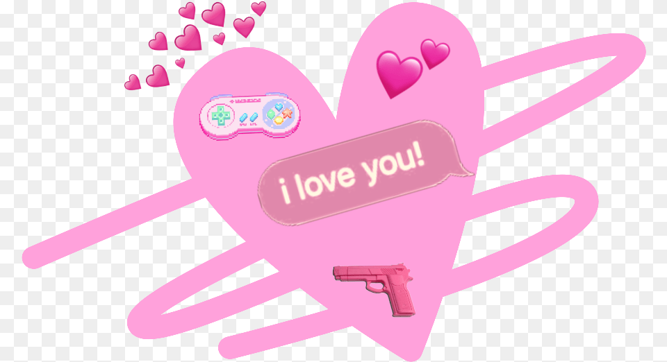 Pink Pinky Heart Fancy Love Lovely Si El Corazon Se Cansa De Querer Para Que Sirve, Gun, Weapon, Purple Free Transparent Png