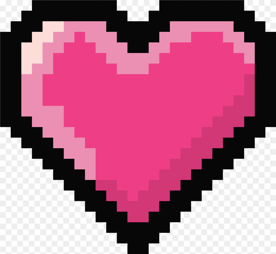 Pink Pixel Heart Free Png