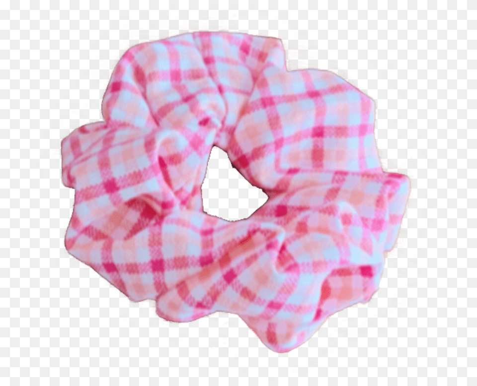 Pink Plaid Scrunchie Barkz Bowz Scarf, Baby, Person Free Transparent Png