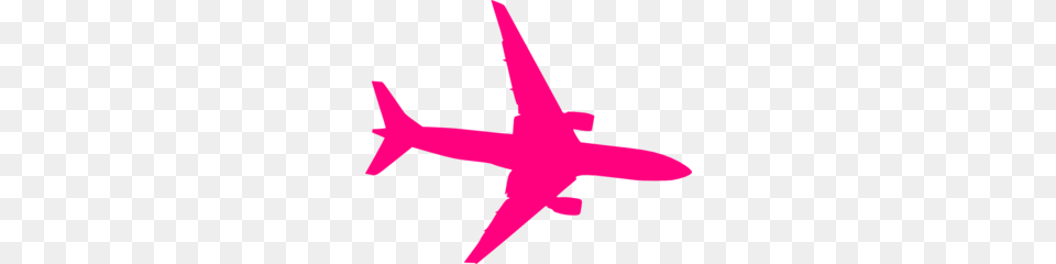 Pink Plane Clip Art, Aircraft, Transportation, Vehicle, Airplane Free Png