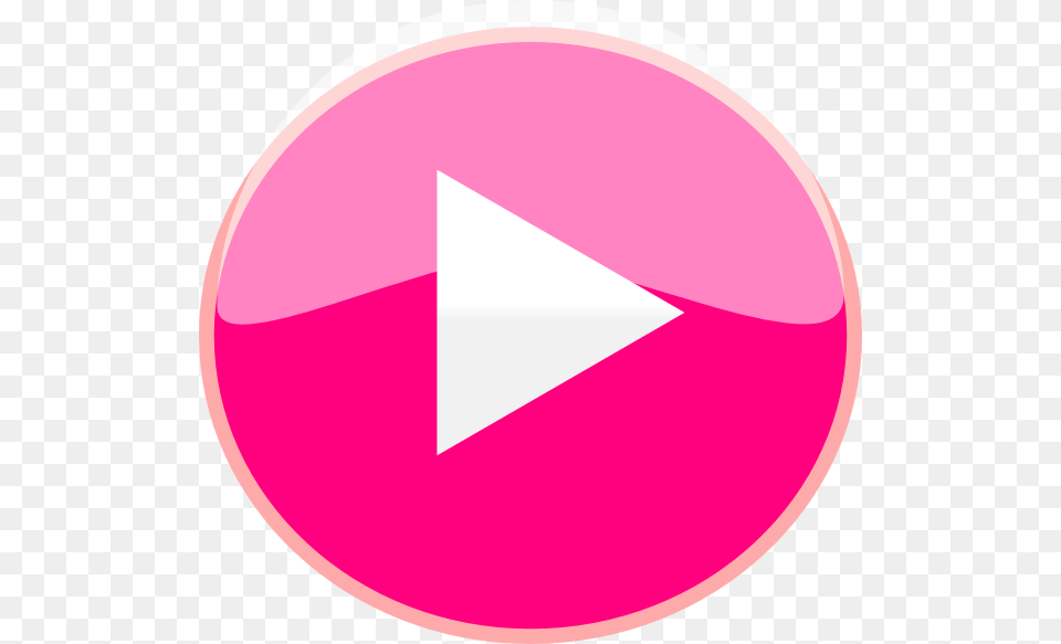 Pink Play Button Download Play Button Icon Pink, Triangle, Clothing, Hardhat, Helmet Free Transparent Png