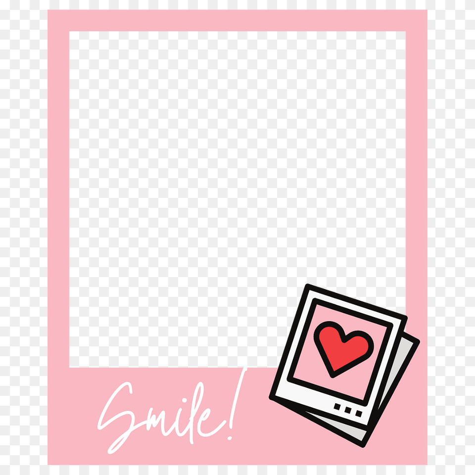 Pink Polaroid Template, Envelope, Greeting Card, Mail, Heart Png Image