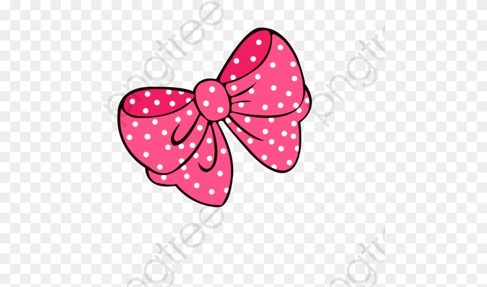 Pink Polka Dot Bow, Accessories, Formal Wear, Tie, Pattern Free Transparent Png