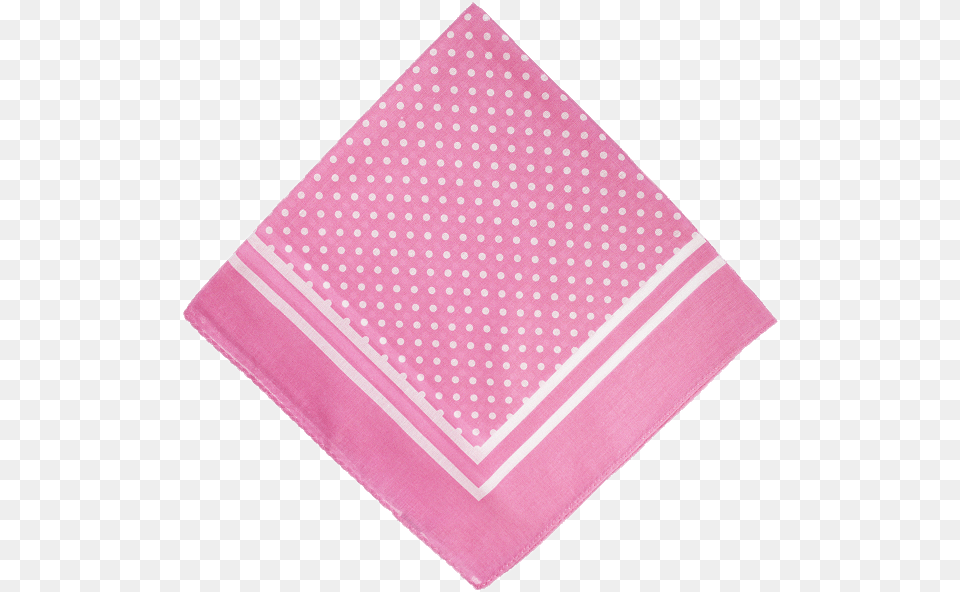 Pink Polka Dot Handkerchief Handkerchief Clipart, Napkin Png