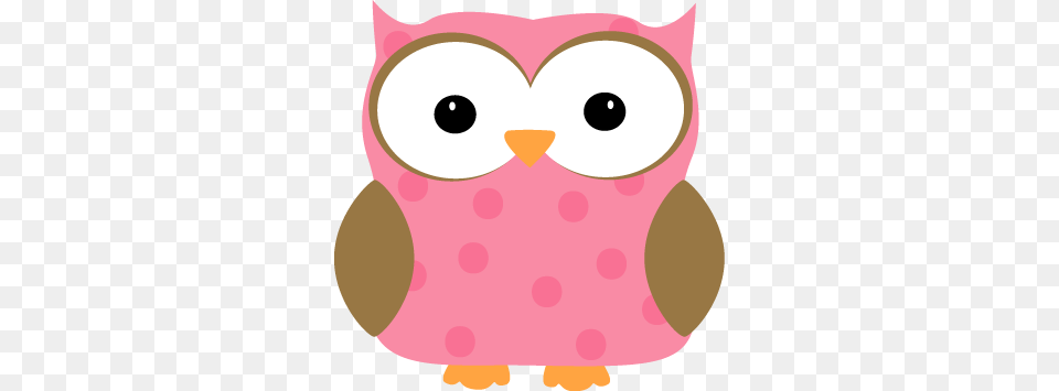 Pink Polka Dot Owl Clip Art For Free Clip Art Animals, Cushion, Home Decor, Pattern, Pillow Png Image