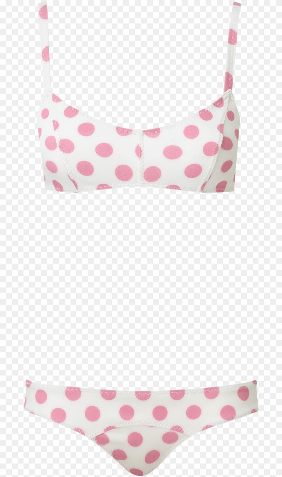 Pink Polka Dots Polka Dot, Bra, Clothing, Lingerie, Underwear Free Png Download