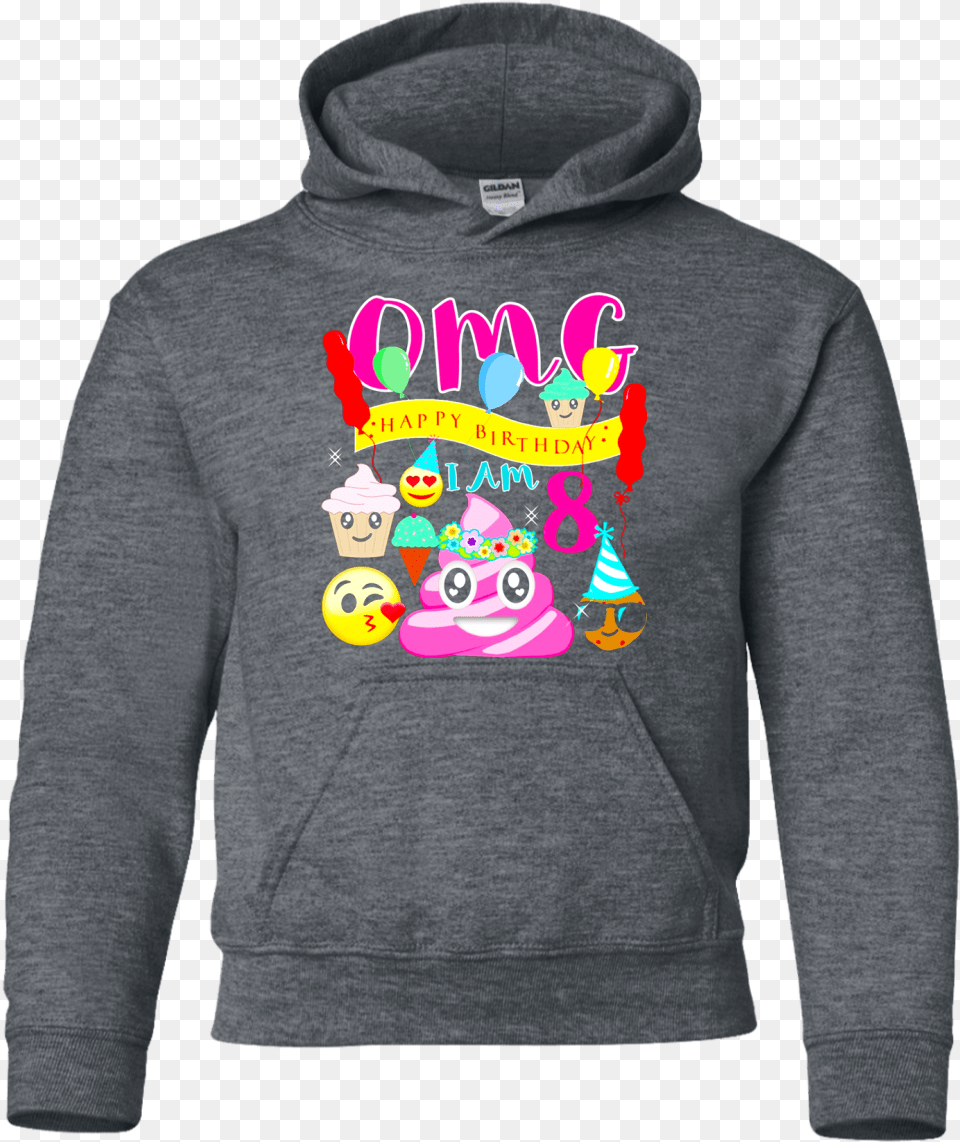 Pink Poo Emoji Poop Birthday Shirt 8th Party Gear Engineering Youth Sizes, Clothing, Hoodie, Knitwear, Sweater Free Transparent Png