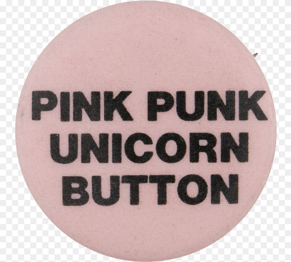 Pink Punk Unicorn Button Self Referential Button Museum Circle, Badge, Logo, Symbol Png