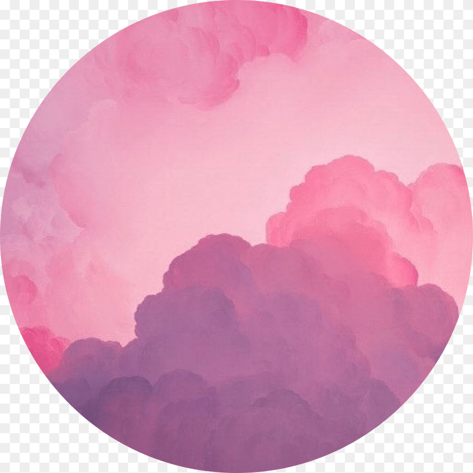 Pink Purple Cloud Circle Pink Magenta Purple Icon Cl Imagenes Destacados De Instagram, Sphere, Photography, Outdoors, Night Free Png Download