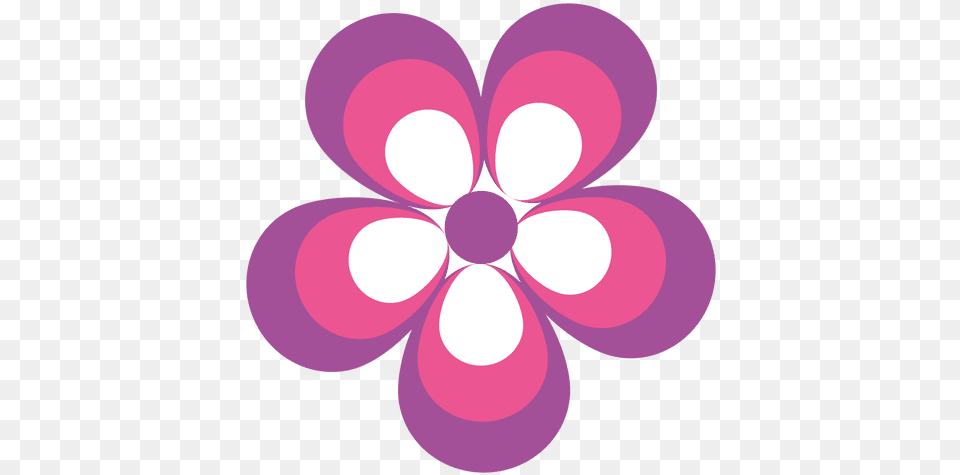 Pink Purple Flower Icon Symbol For Flower, Plant, Art, Graphics, Pattern Free Transparent Png