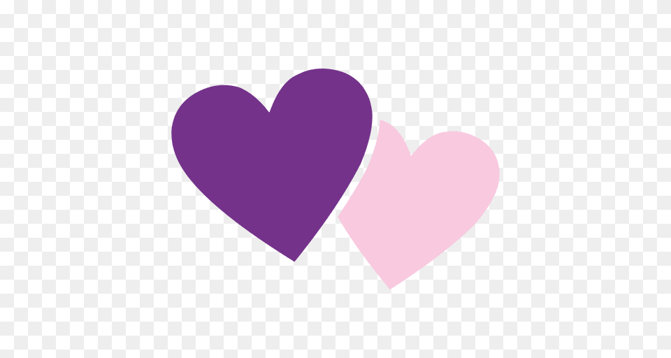 Pink Purple Hearts Icon, Heart Png