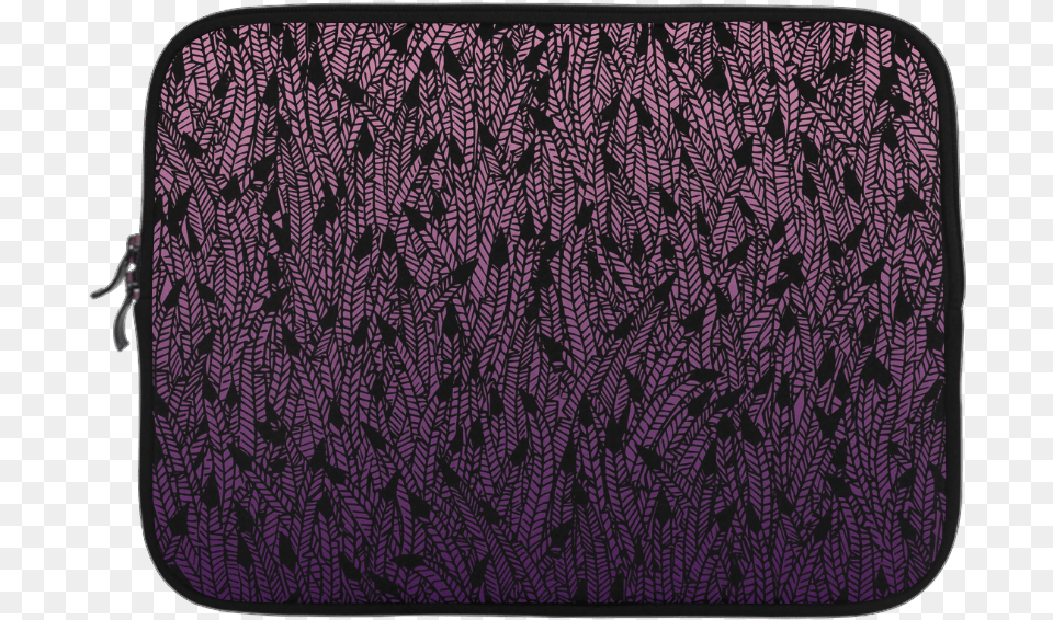 Pink Purple Ombre Feather Pattern Black Microsoft Surface Wallet, Accessories, Bag, Handbag, Home Decor Png Image