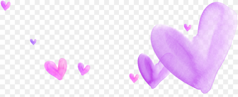 Pink Purple Sticker Heart, Flower, Petal, Plant Free Transparent Png