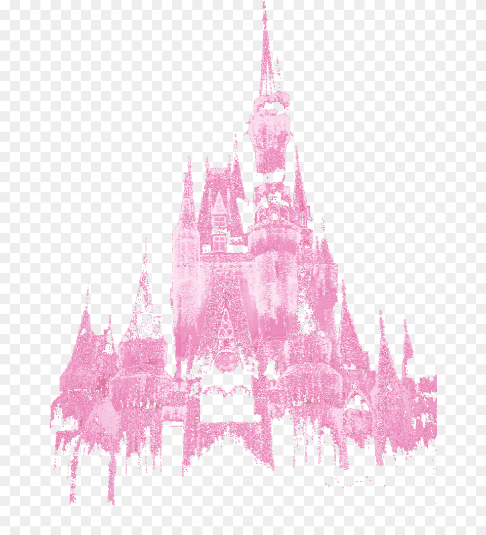 Pink Purple Violet Sleeping Beauty Castle Pink, Architecture, Building, Spire, Tower Png Image