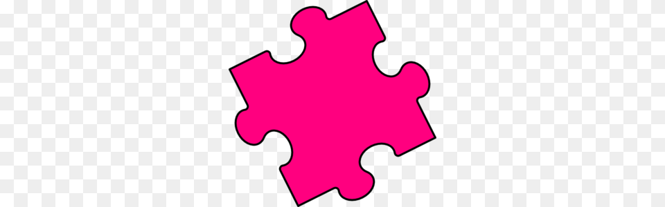 Pink Puzzle Piece Clip Art, Game, Jigsaw Puzzle Free Png Download