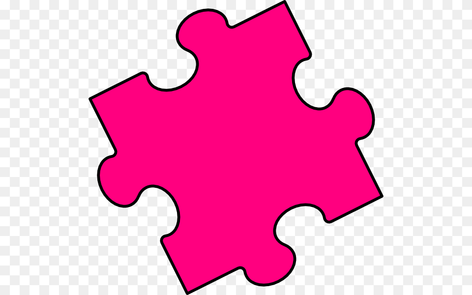 Pink Puzzle Piece Clip Art, Game, Jigsaw Puzzle Free Png
