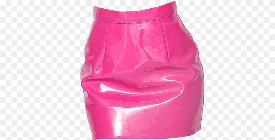 Pink Pvc Skirt Transparent Transparent Skirt, Clothing, Miniskirt, Diaper Png Image