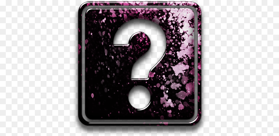 Pink Question Mark Clipart Black Folder Icon No Background, Number, Symbol, Text Free Png