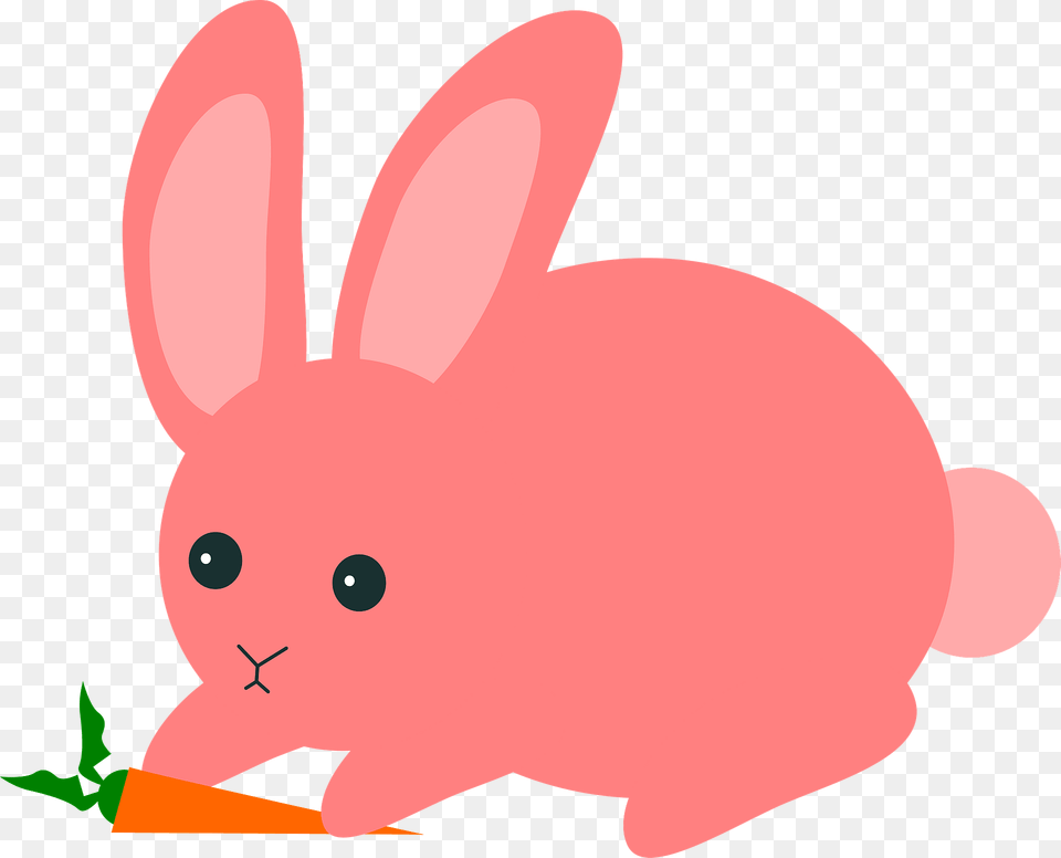 Pink Rabbit Clipart, Animal, Mammal, Fish, Sea Life Png Image
