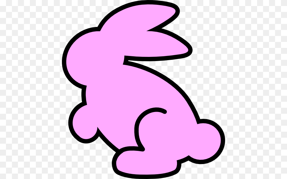 Pink Rabbit Clipart Rabbit Black And White, Animal, Mammal, Smoke Pipe Free Transparent Png