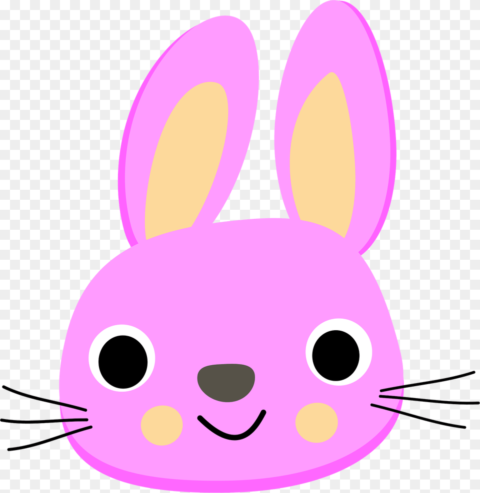 Pink Rabbit Face Clipart, Purple, Animal, Mammal Free Transparent Png