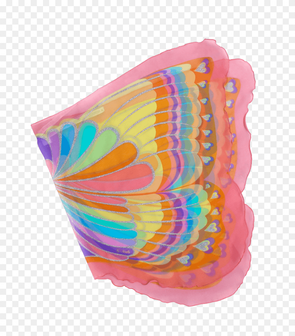 Pink Rainbow Butterfly Wings Art, Accessories Png