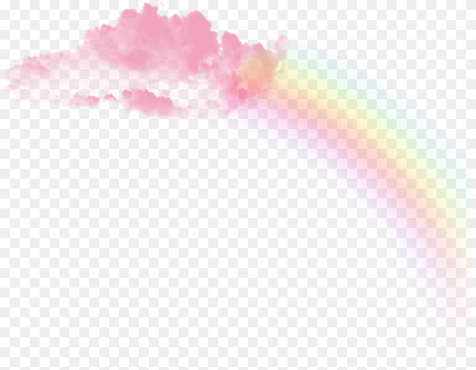 Pink Rainbow Sticker Aesthetic Rainbow Cloud, Nature, Outdoors, Sky, Disk Free Transparent Png