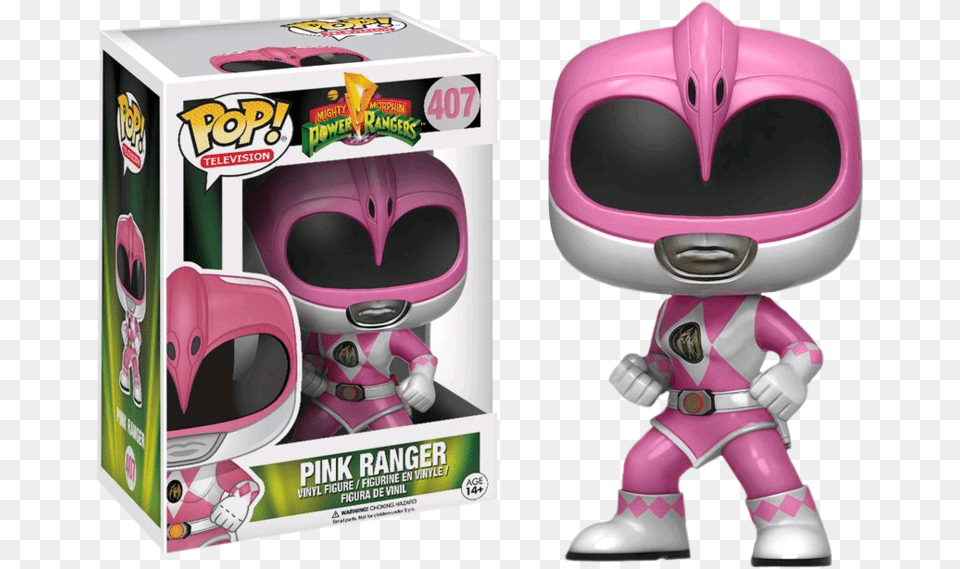 Pink Ranger Action Pose Pop Vinyl Figure Pink Ranger Funko Pop, Toy, Helmet, Robot Free Png
