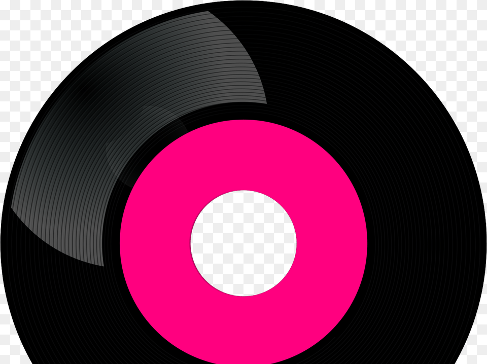 Pink Record Clip Art Icon And Svg Solid Free Png