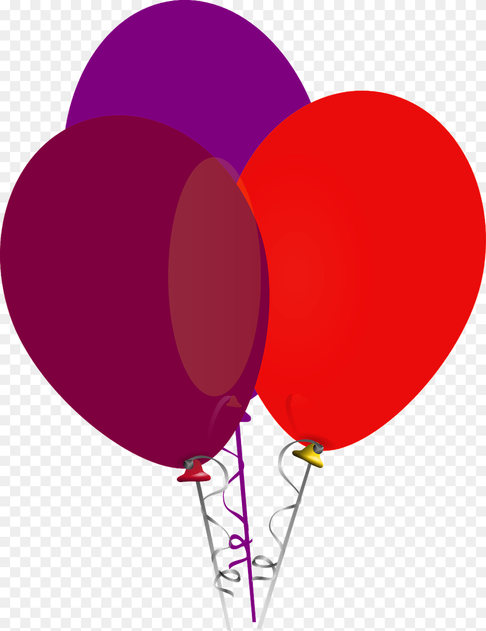 Pink Red Black Balloons, Balloon Png Image