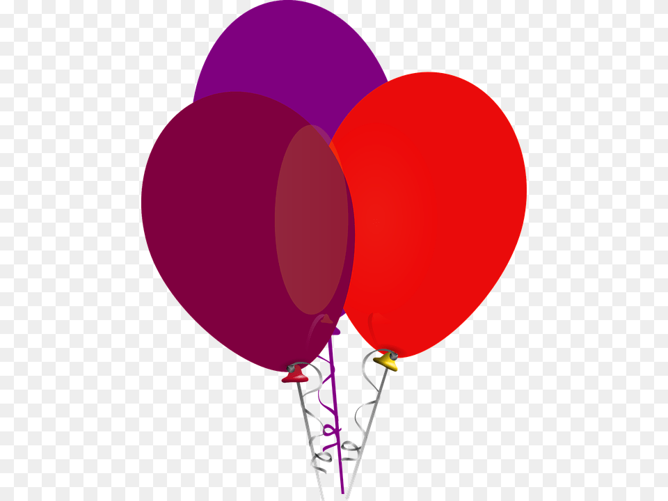 Pink Red Black Balloons, Balloon Png