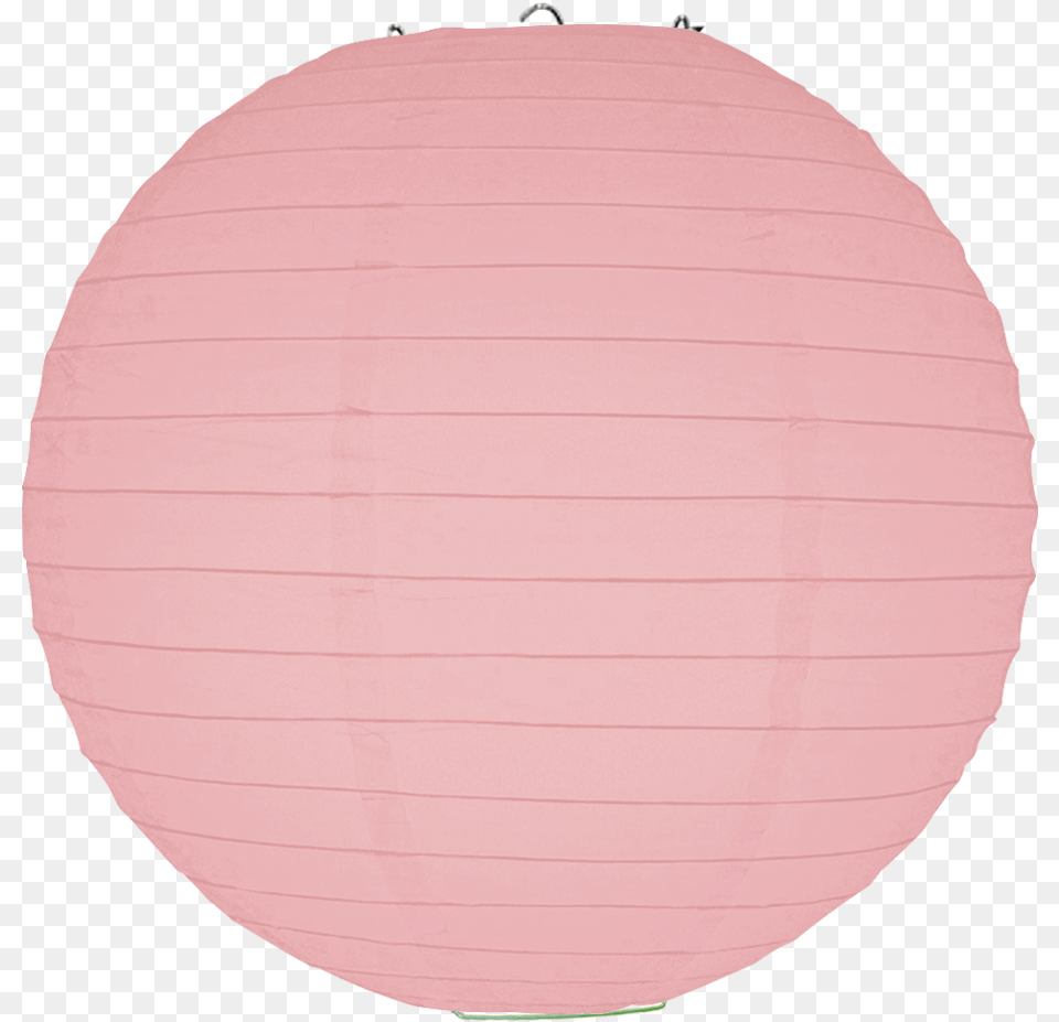 Pink Ribbed Paper Lanterns Lampshade, Lamp, Sphere, Lantern, Home Decor Png Image