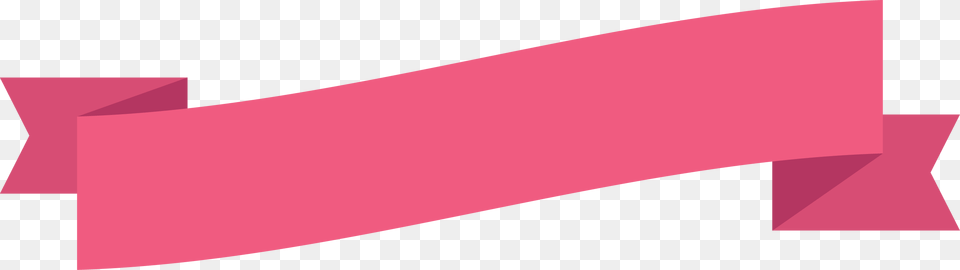 Pink Ribbon Banner Diagonal With Fold End Pink Ribbon Banner, Clothing, Footwear, High Heel, Shoe Free Png Download