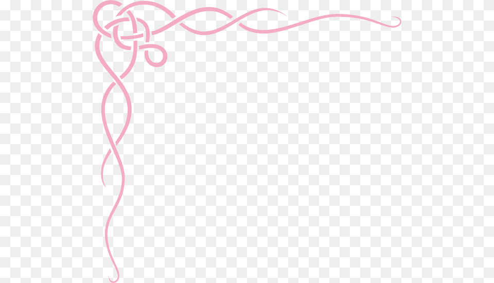 Pink Ribbon Border Clipart, Knot Free Transparent Png