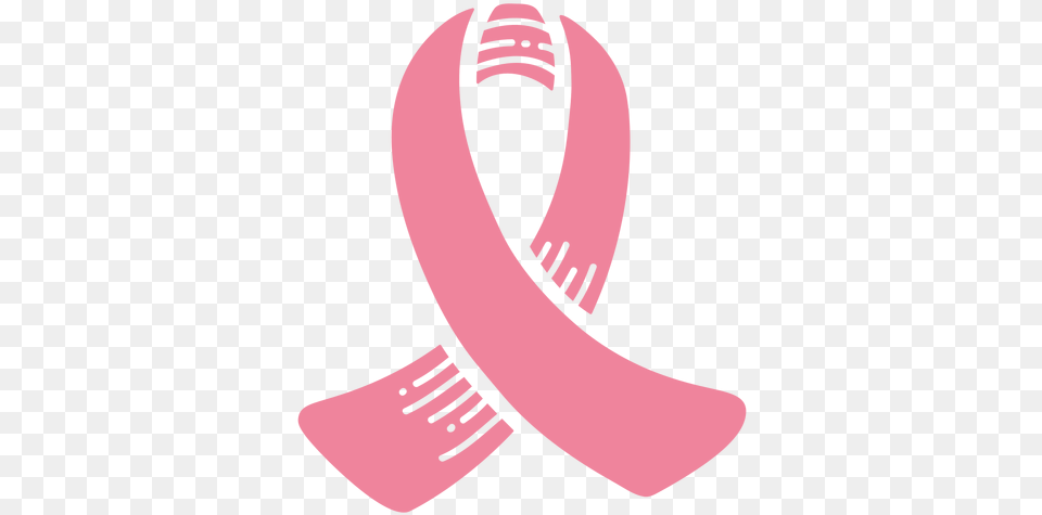 Pink Ribbon Cancer Awareness Icon Transparent U0026 Svg Graphic Design, Accessories, Banana, Food, Fruit Free Png Download