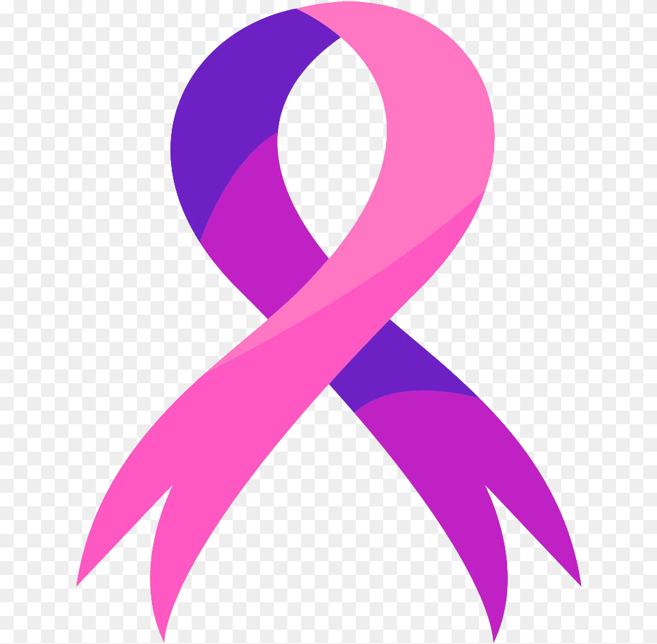 Pink Ribbon Cervical Cancer, Purple, Alphabet, Ampersand, Art Free Png Download