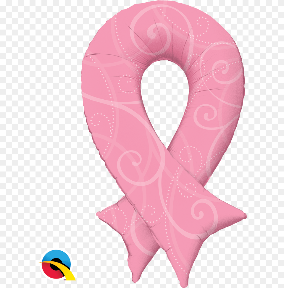Pink Ribbon Filigree 39quot Shape Packaged Pink Ribbon Filigree Mylar Balloons, Food, Sweets, Person Free Png