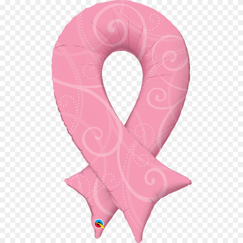 Pink Ribbon Filigree Balloon, Food, Sweets Free Png