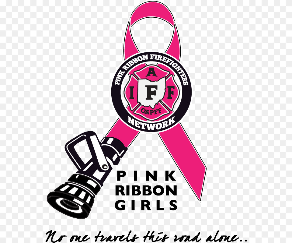 Pink Ribbon Firefighters Firefighter Breast Cancer Awareness, Logo, Dynamite, Weapon, Symbol Free Png Download