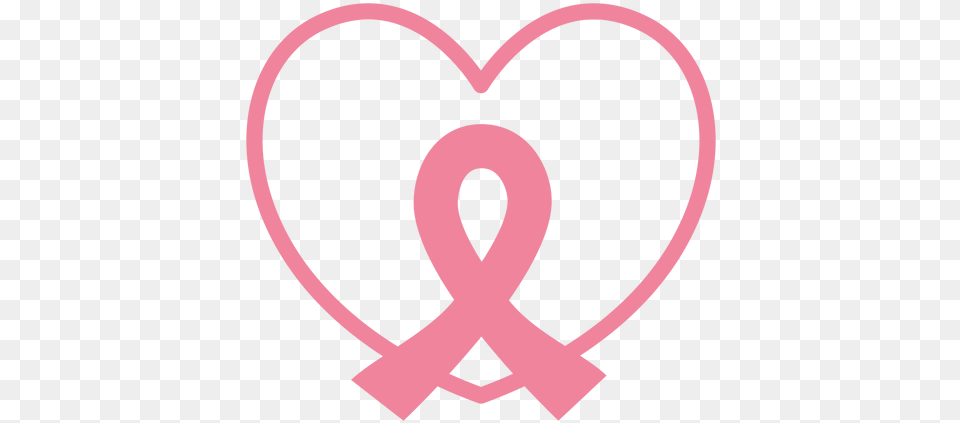Pink Ribbon Heart Illustration U0026 Svg Heart With Cancer Ribbon Svg, Bow, Weapon Free Transparent Png