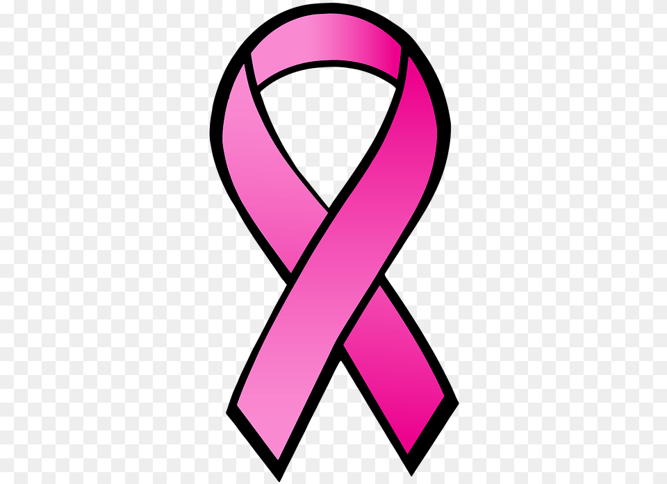Pink Ribbon Transparent Clip Art Transparent Pink Ribbon, Purple, Symbol Free Png