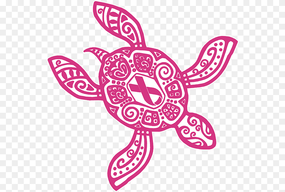 Pink Ribbon Turtle, Pattern, Animal, Fish, Sea Life Free Transparent Png