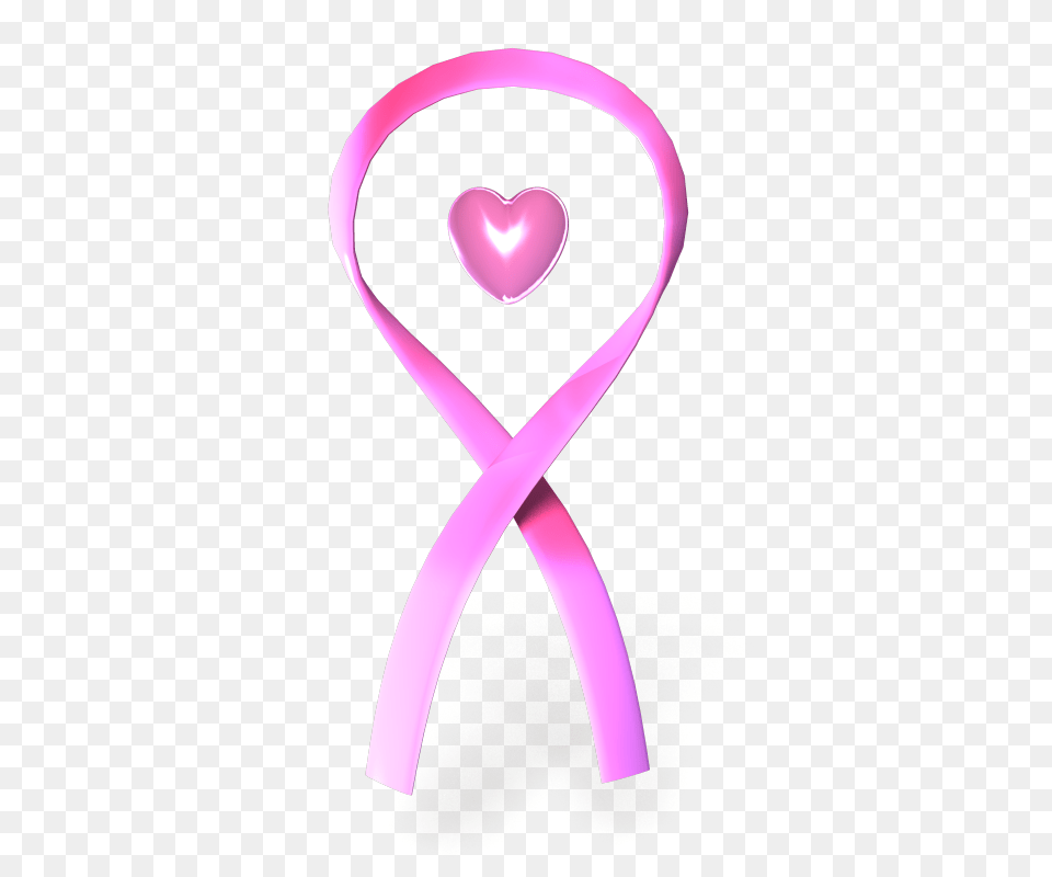 Pink Ribbon Vector, Heart Free Png Download