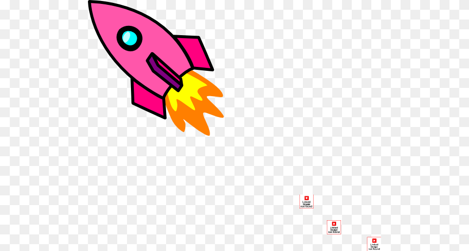 Pink Rocket Clip Art Spaceship Clipart, Animal, Fish, Sea Life, Shark Png Image
