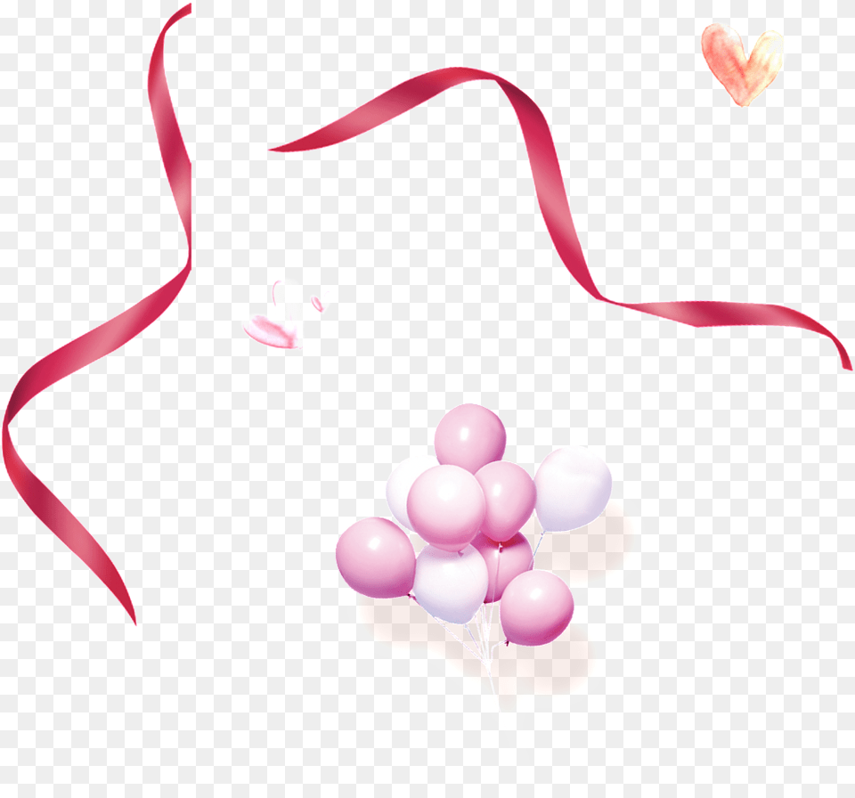 Pink Romantic Decorative Pattern, Balloon, Animal, Fish, Sea Life Free Png Download