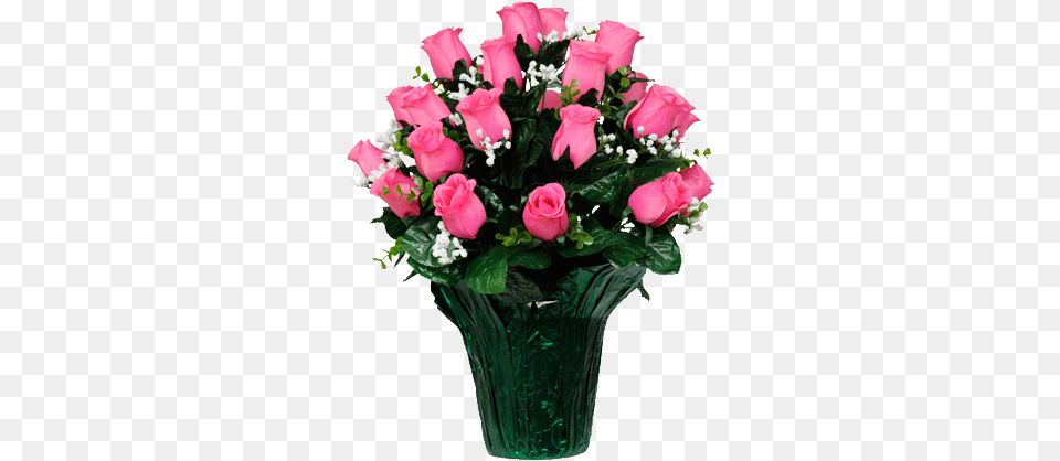 Pink Rose Bud With Babys Breath, Flower, Flower Arrangement, Flower Bouquet, Plant Free Png