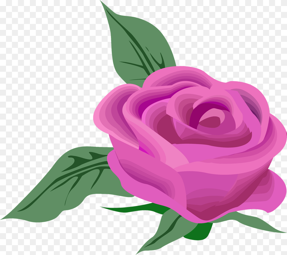Pink Rose Clipart, Flower, Plant, Art Free Png Download