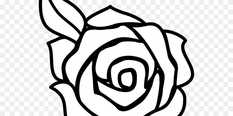 Pink Rose Clipart Border Sketch Beginner Rose Drawing Easy, Flower, Plant, Baby, Person Png