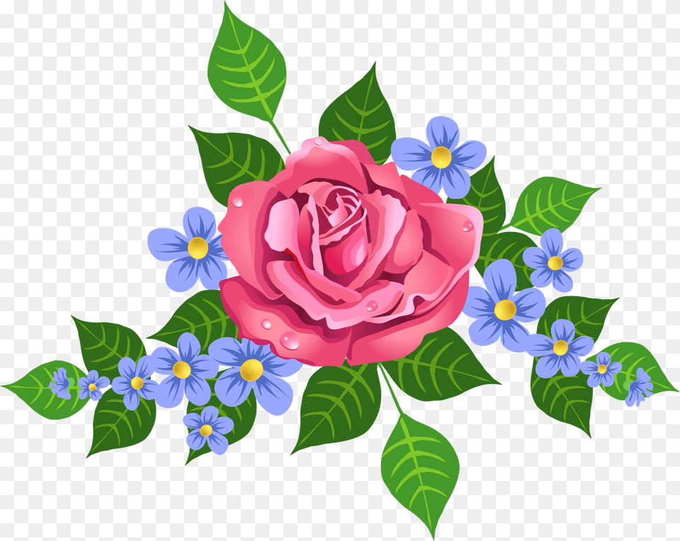 Pink Rose Decorative Element Images Transparent Animated Roses, Flower, Plant, Pattern, Art Free Png